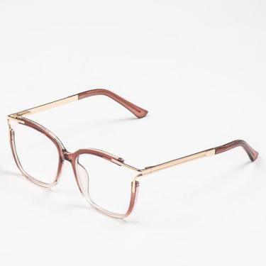 Imagem de Armação De Óculos De Grau / Celi - Óculos Sunrise, Transparente marrom