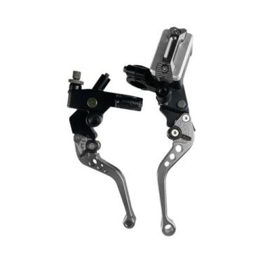 Imagem de Cilindro Mestre De Freio Universal CNC 7/8'' Com Cabo E Reservatório D