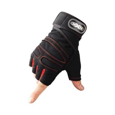 Imagem de Luvas De Ciclismo Masculinas Respiráveis Antiderrapantes Meio Dedo Alt