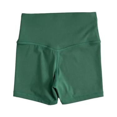 Imagem de Shorts De Yoga Femininos De Cintura Alta Com Secagem Rápida E Compress