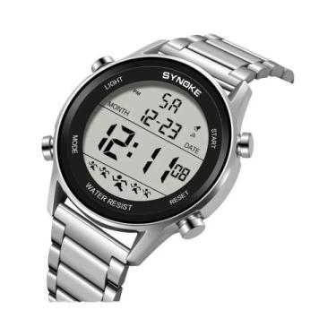 Imagem de Relógio Esportivo Digital Masculino À Prova D'água Com Pulseira De Aço