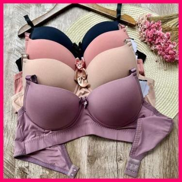 Imagem de Sutiã com Bojo P ao GG Alças Fixas Cores Variadas - Amy Lingeries, Beg