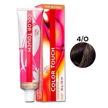 Imagem de Tonalizante 4/0 Castanho Médio Wella Color Touch 60g
