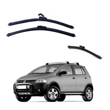 Imagem de Kit Palhetas Limpador Parabrisa Para-brisa Volkswagen Crossfox 2003 à 2010