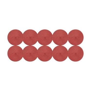 Imagem de Jogo Americano Bordô 37cm Kit 10 Rafimex