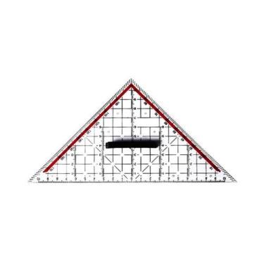 Imagem de Régua De Desenho Manual De Triângulo Isósceles 20CM 30CM, Transferidor