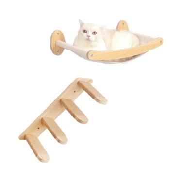 Imagem de Torre Arranhador Para Gatos DIY Com Rede, Cama, Prateleiras Para Escal