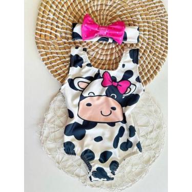 Imagem de Body Maio Suplex Infantil Temático Vaquinha - JOANINHA BABY, 03 ANOS A