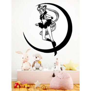Imagem de Adesivo de parede Sailor Moon Waterproof Anime Art Kids Room - taiyuan
