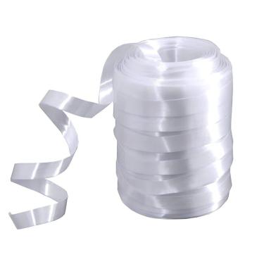 Imagem de 100 Metros Fitilho Branco para Amarração Festa Artesanato embalagem presentes decoração 5mm