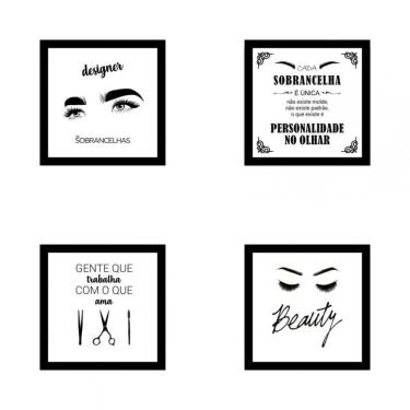 Imagem de Kit De Quadros Decorativos Em Mdf Designer Sobrancelhas 12