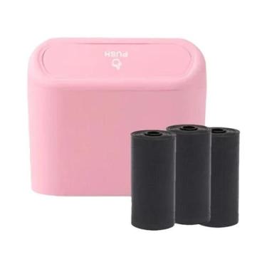 Imagem de Lixeira Universal À Prova De Vazamentos Para Carro Com Tampa, Mini Org