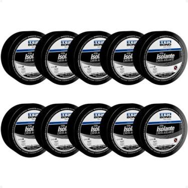 Imagem de Kit com 10 Rolos Fita Isolante Tekbond 19mm x 5m Antichamas, Resistent