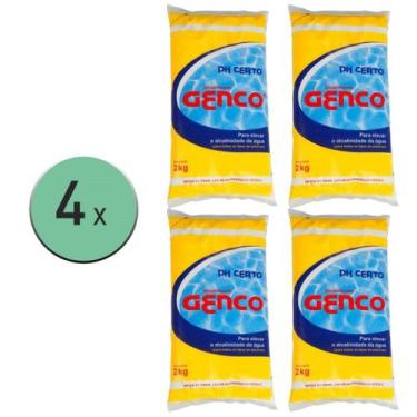 Imagem de kit 4x PH Certo Alcalinizante 2kg - Genco