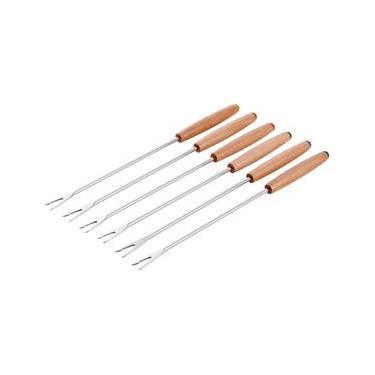 Imagem de CONJUNTO 6 GARFOS DE FONDUE STAUB GRANDE EM AÇO INOX 405114010