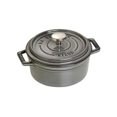 Imagem de CAÇAROLA STAUB REDONDA EM FERRO FUNDIDO CINZA GRAFITE 16CM 405094790