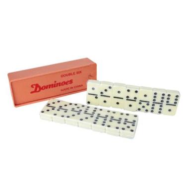 Imagem de Jogo de dominó de plástico na caixa 28 peças - Imporiente
