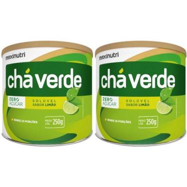 Imagem de KIT 2X Chá Verde Solúvel Zero Açucar e Calorias 250g - Maxinutri Sabor