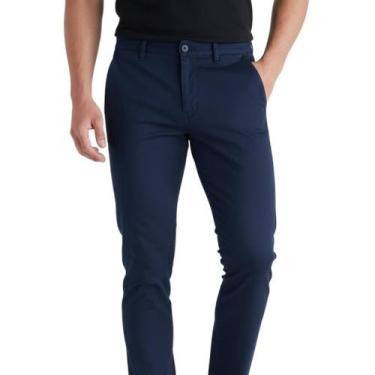 Imagem de Calça Masculina Chino Slim Fortis Everyday Alfaiataria em Sarja Nobre 