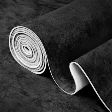 Imagem de Garifon Tecido de camurça para teto de carro 182.9 cm x 152.4 cm, 1/20.3 cm material de forro de camurça preta com revestimento de espuma, toque suave, anti-queda, à prova de som, reposição de