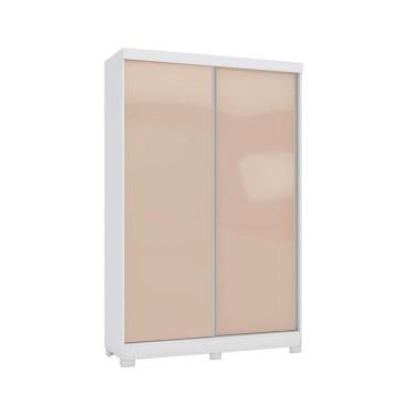 Imagem de Guarda Roupas 2 Portas De Correr E 2 Gavetas C-pés N571 Branco-macadamia - Kappesberg