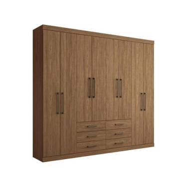 Imagem de Guarda Roupa 8Portas E 6 Gavetas Havana Master Santos Andirá, Jatobá