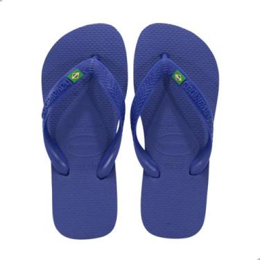Imagem de Chinelo Havaianas Brasil Azul, Az, 2711 azul naval, 37/38