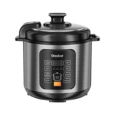 Imagem de Panela De Pressao Eletrica 6 Litros Prata 1000W 220V Gaabor
