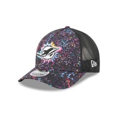 Imagem de BONE NEW ERA 9FORTY M-CROWN A-FRAME MIAMI DOLPHINS NFL PRETO-Masculino