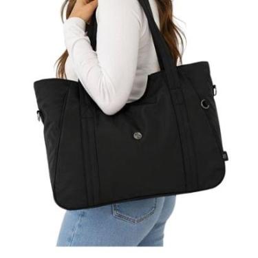 Imagem de Bolsa Tote Feminina Academia Grande Nylon Trabalho Faculdade-Feminino