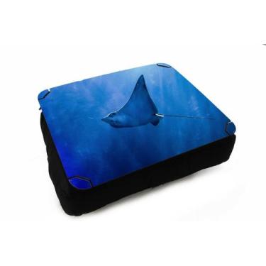 Imagem de Almofada Bandeja para Notebook Laptop Praia Mar Oceano Peixe - Deluzz,