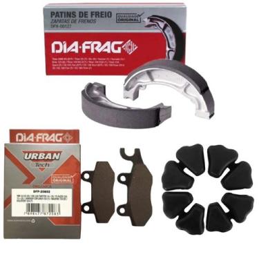 Imagem de Revisão Freios Twister Coxim Coroa + Pastilhas+ Lona Sapata  - HRS/DIA