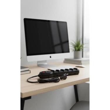 Imagem de Filtro de Linha 6 Tomadas Com Fusível Protetor - Congratulations Store