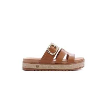 Imagem de Tamanco Flatform Dakota Tan-Feminino
