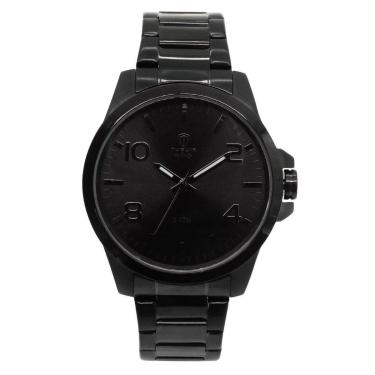 Imagem de Relógio Masculino de Aço Tuguir Analógico Infinity 6117G Preto e Preto-Masculino