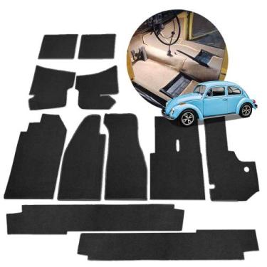 Imagem de Kit Forração Assoalho Fusca 1970 a 1995 Forro Interno Tapete Carpete P