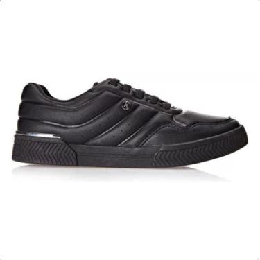 Imagem de Tênis Feminino Casual Matelassê Kolosh, Preto, 37