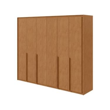 Imagem de Guarda-roupa Casal com Espelho 6 Gavetas 6 Portas Móveis Lopas Imperat