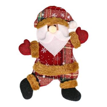 Imagem de Kit 10 Bonecos de Natal Papai Noel Nevado - Genérico