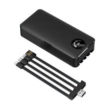 Imagem de Carregador Portátil YD-28 20000mAh Power Bank Super Rápido Multiuso 4 