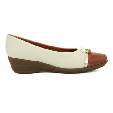 Imagem de Sapato Piccadilly 143212 Sapatilha Casual Anabela Fivela Feminino, 38,