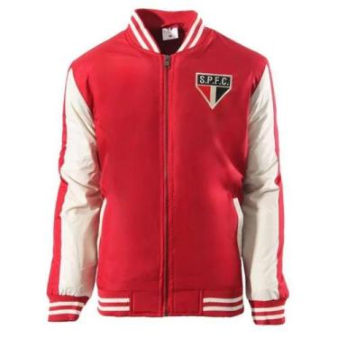 Imagem de Jaqueta Masculino Bomber Casaco São Paulo Vermelho Oficial SPR, 3G, Ve
