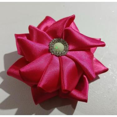 Imagem de Flor catavento para cabelos - Baby Acessórios, Amarelo