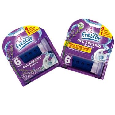 Imagem de Detergente Sanitários COM APLICADOR + REFIL Gel Adesivo 38g Novo Fresc