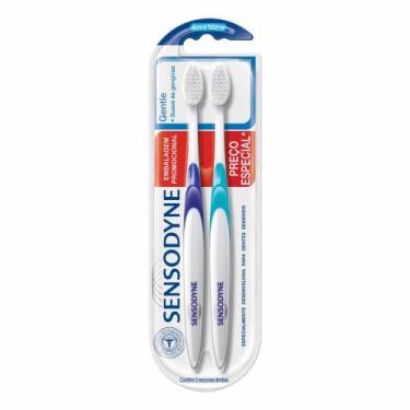 Imagem de Escova Dental Sensodyne Gentle Extra Macia Adulto 2 Unidades