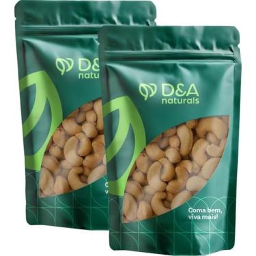 Imagem de Castanhas de Cajú W1 Inteiras Torradas Com Sal e Sem Sal 2kg - D&A Nat
