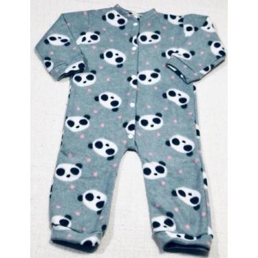 Imagem de Macacão Infantil Soft Nova Coleção Panda Cinza - Império Kids, M