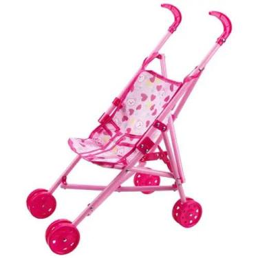Imagem de Carrinho de Boneca Girls - Rosa - Dobrável - 1053 - HomePlay