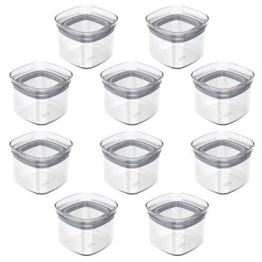 Imagem de 10x Porta Temperos Pote 450ml Organizador OU Block Hermético