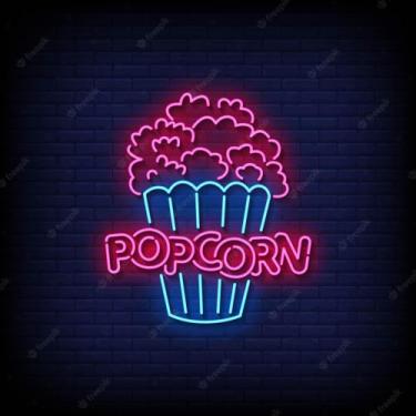 Imagem de Letreiro neon popcorn - FENIX MIDIA VISUAL 
